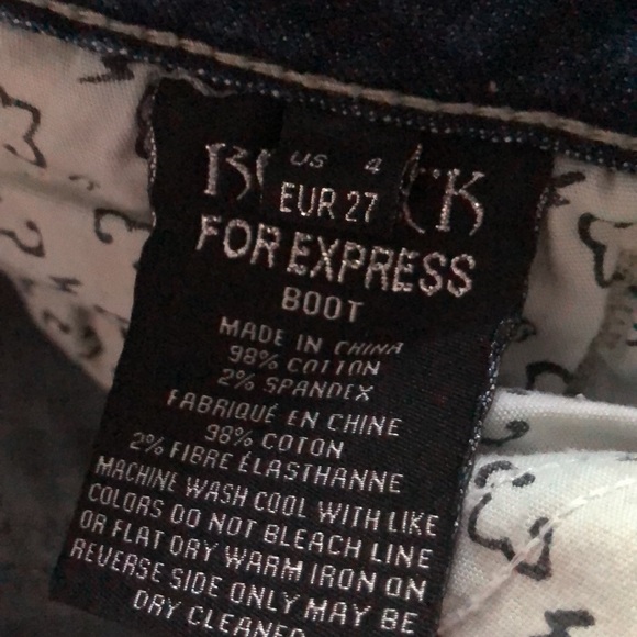 Express Rerock boot cut jeans size 4 - Picture 6 of 7